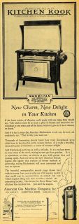 1929 Ad American Kitchen Kook Gas Stove Range Appliance Original 
