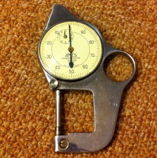 Ames Co Pocket Micrometer Gauge Waltham Mass USA Thickness Gage 