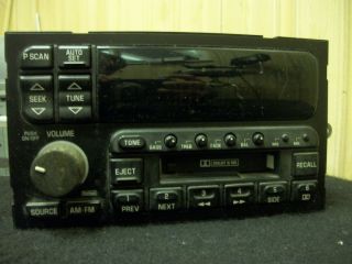Stereo Radio AM FM Cassette Tape Player Buick Lesabre Park Avenue 1996 