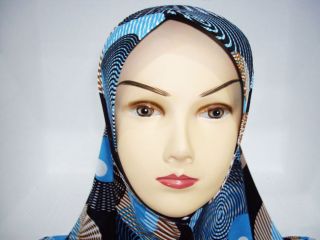 Piece Slip on Al Amira Hijab Head Scarf Rainbow Color