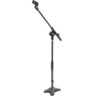   Compact Base Microphone Stand Bass Drums Guitar Amp Miking New