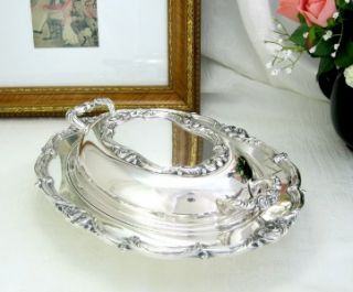 Amston Fine Silver Plate Entree Vegetable Serving Dish