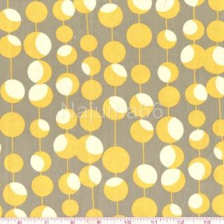 New Amy Butler Designer Fabric Remnant Midwest Modern Martini Mustard 
