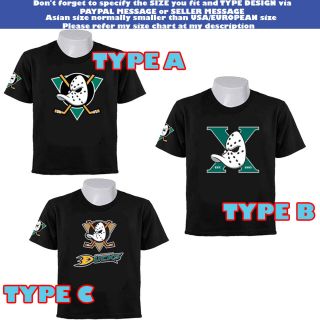   Hockey League Mighty Ducks of Anaheim Movie Jersey Logo T Shirt