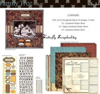 Heritage Family Tree Ancestry 12x12 Scrapbooking Kit The Paper Studio 