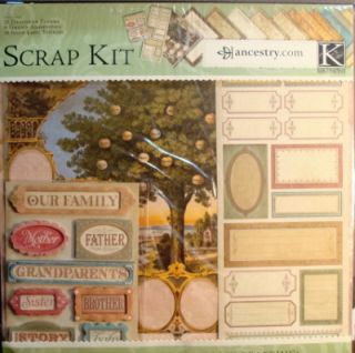 12x12 Ancestry Scrapbooking Kit from K&Company and Ancestry, Acid 