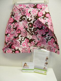 Amy Coe Baby Sling L/ XL Pink Brown Pocket Excellent! Flower By the 