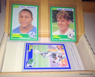 1989 Score Football Complete Set 330 Barry Sanders Aikman Carter RCS 