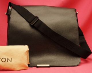   Vuitton Black Tiaga Andrei Messenger Laptop Bag Orig $1560