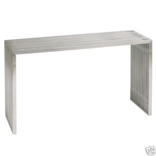 Amici Modern Sofa Table Stainless Steel Console Look