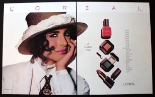 1987 L’Oreal Makeup Andie MacDowell ‘A Country Face’ Vintage 