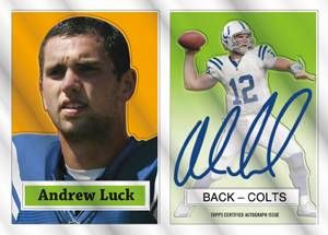 2012 Topps Chrome Football Andrew Luck Autograph