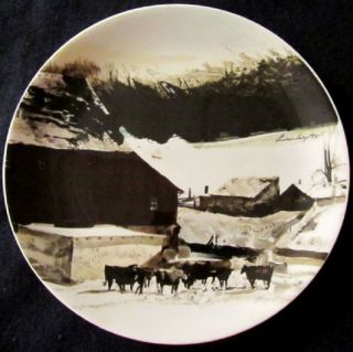 Andrew Wyeth Plate Kuerner Farm 1971 for Georg Jensen