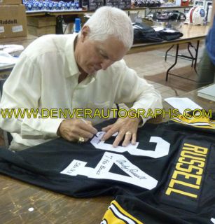 Andy Russell Autographed Signed Pittsburgh Steelers Size XL Jersey w 4 