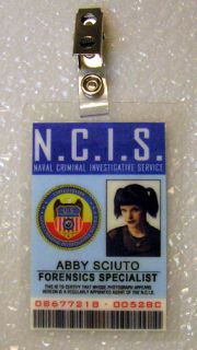 NCIS TV Series ID Badge Forensic Specialist Abby Sciuto