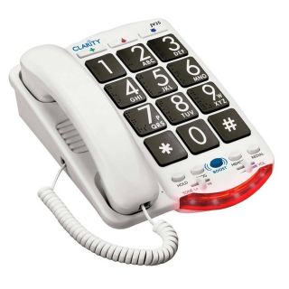 Clarity JV35 Amplified Corded Phone with Talk Back Numbers Brand New $ 