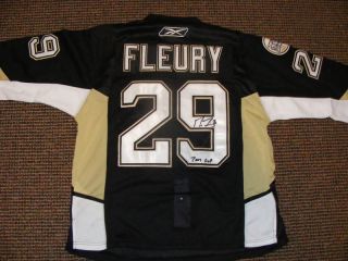 Marc Andre Fleury Autographed Pittsburgh Penguins Jersey