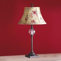 LAURA ASHLEY   KEATS ACCENT LAMP WITH ANGELICA COTTON BELL SHADE