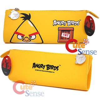Angry Birds Yellow Bird Pencil Case Cosmetic Pouch Bag Rovio Licensed 