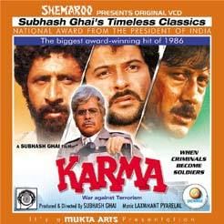 Karma Hindi Movie DVD Anil Kapoor Jackie Dilip Kumar