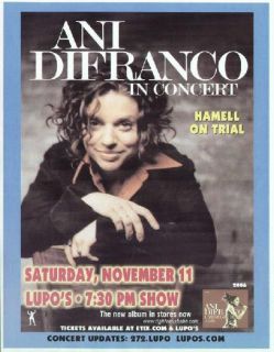 Ani DiFranco Original Concert Poster Providence Lupos