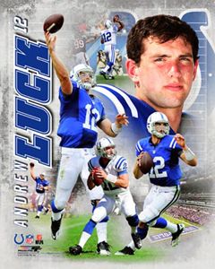 Andrew Luck SUPERSTAR Indianapolis Colts 2012 NFL Football Action 