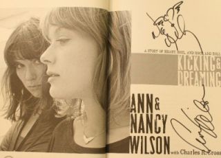Ann & Nancy Wilson Heart Signed Kicking Dreaming HC 1st/1st Book New 