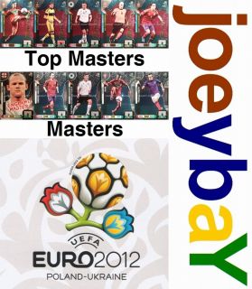 Choose Euro 2012 Master or Top Master Panini Adrenalyn XL from All 5 