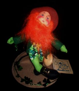 Anna Lee Doll St Patricks Lucky Leprechaun w Tags 1997