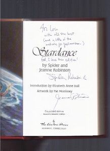 Stardance by Spider and Jeanne Robinson 1st Leatherhc Signed X2 Easton 