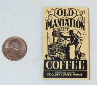 Kitchen Fridge Magnet Old Plantation Coffee Metal Advertising Retro 
