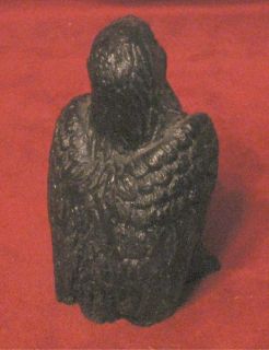 American Bald Eagle Carved Out of Coal Ansted WV Black