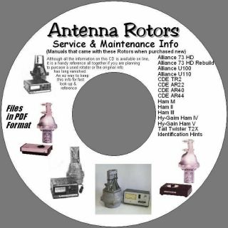 Antenna Rotors Service Maintenance Info CD