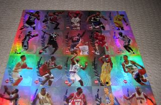 1996 Collectors Edge Uncut Sheet Kobe Bryant Rookie