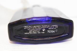   Lauren Purple Label Eau de Toilette Spray Un Boxed for Men