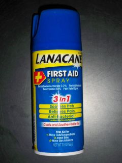   Aid Spray 3 in 1 Anti Bacterial Pain Itch Relief 3 5 oz Spray