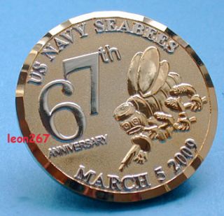 Navy Seabees 2009 67th Anniversary Collector Coin