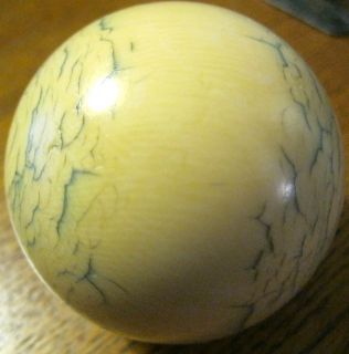 Vintage Antique Cue Ball 2 1 4 Ox Bone with Nice Grain No Cracks or 