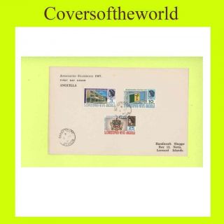 St Chris Nevis Anguilla 1967 Statehood Card FDI