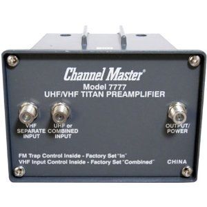 Channel Master Titan 2 cm 7777 UHF VHF Antenna Preamplifier