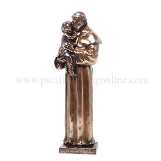 Saint Anthony of Padua with Infant Jesus Statue Figurine Catholic 