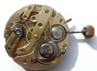 Perfect Antique Swiss Pocket Watch Movement Dail Parts