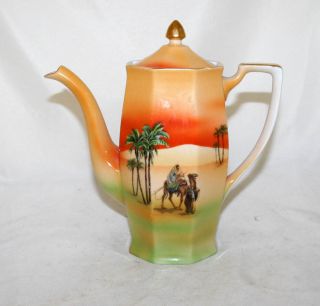 Antique Porcelain Tea Coffee Set Teapot Egypt Circa 1920