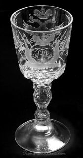 Antique Russian Czar Nicholas II Palace Wine Glass