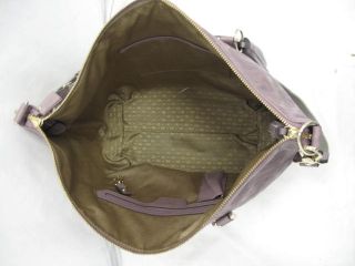 Anya Hindmarch Purple Maeve Embossed Top Handle Messanger Large Bag 