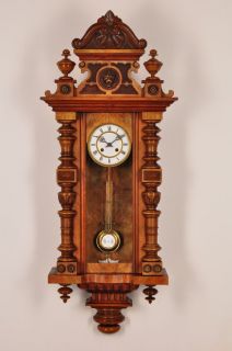 Fantastic Antique German Pendulum Wall Clock Approx 1890