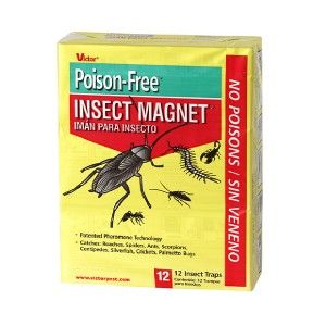 144 Victor Poison Free M256 Insect Roach Magnet Traps 12/12Pk