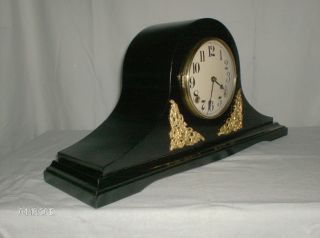 Beautiful Antique Gilbert Tambour Mantel Clock
