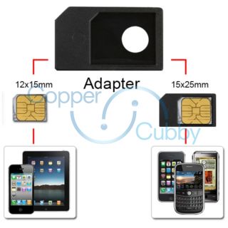 For Apple iPad WiFi 3G Micro Sim Card Adapter Converter