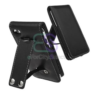   Apple iPod Touch 4 4G 4th Gen Black Wallet Leather Protect Cover Case